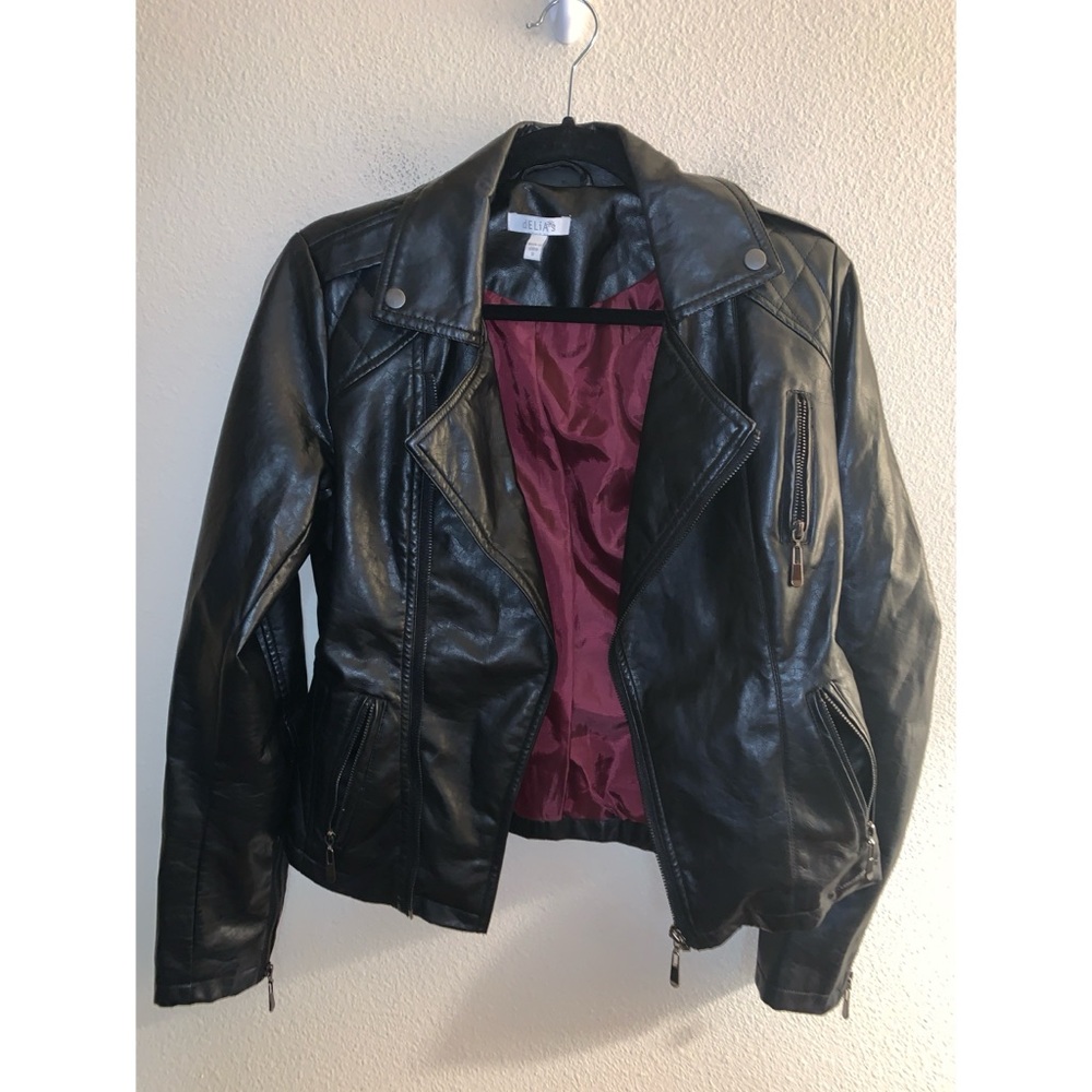 Delia’s Vintage Faux Leather Jacket Women’s Size Small